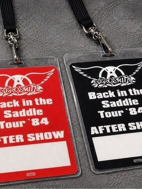 Aerosmith Back in the Saddle Tour ’84 After Show Reprint Laminates set of 2